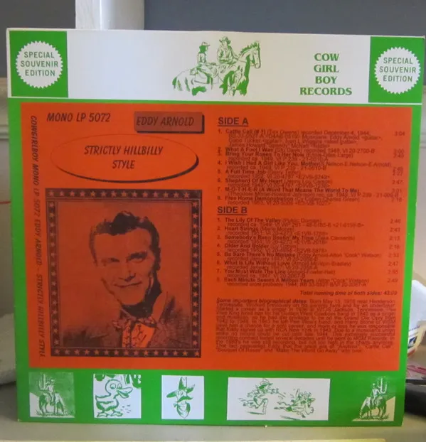 Eddy Arnold – Strictly Hillbilly Style