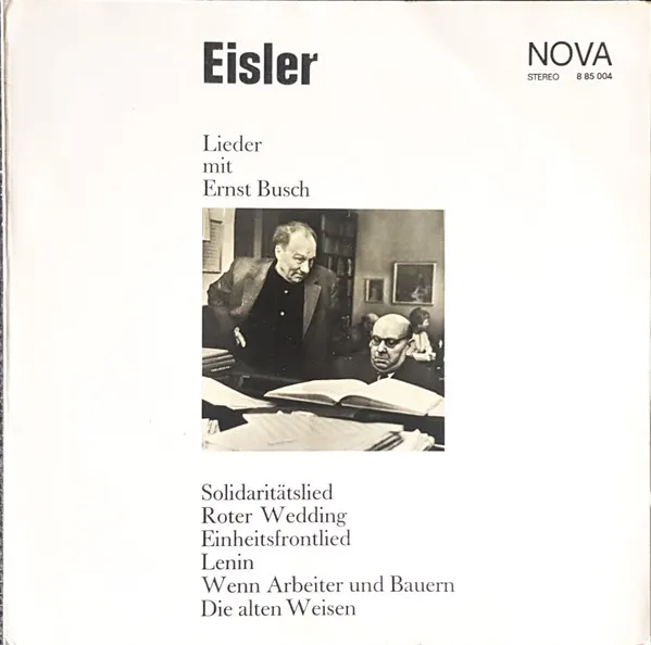 Eisler* – Lieder Mit Ernst Busch