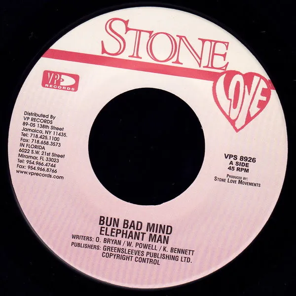 Elephant Man – Bun Bad Mind