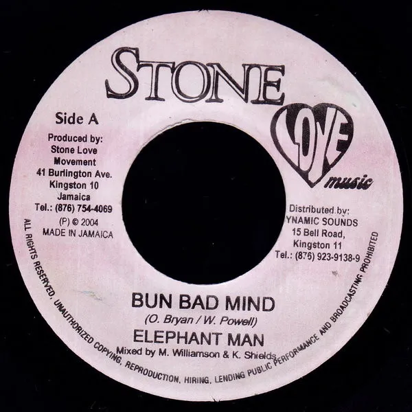 Elephant Man – Bun Bad Mind