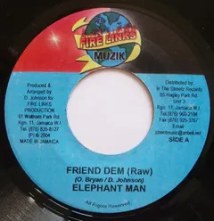 Elephant Man – Friend Dem (Vinyl, 7")