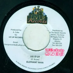 Elephant Man – Live It Up (Vinyl, 7")