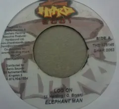 Elephant Man – Log On (Vinyl, 7")