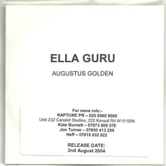Ella Guru – Augustus Golden (CDr, Single)