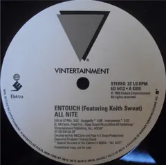 Entouch (2) Featuring Keith Sweat – All Nite (Vinyl, 12")