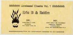 Eric B. & Rakim – Unreleased Classics Vol. 1 (Vinyl, 12")