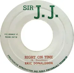 Eric Donaldson – Right On Time (Vinyl, 7")