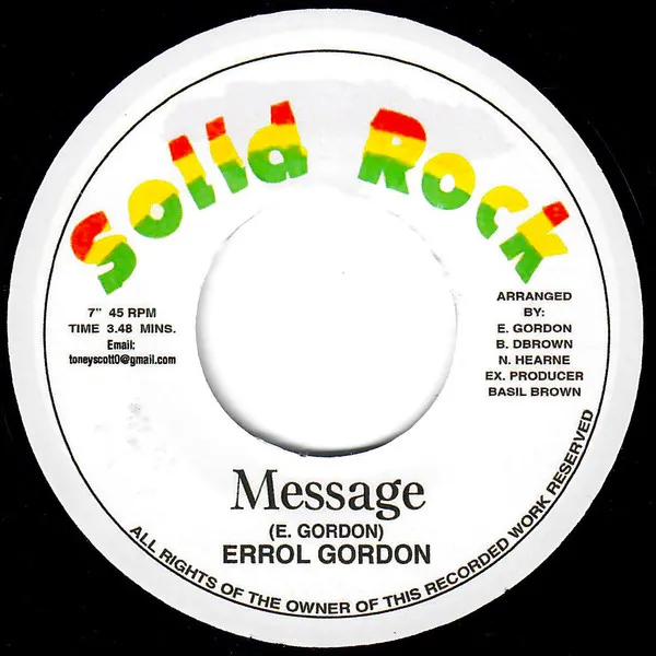 Errol Gordon – Message