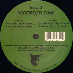Essa 3 – Recorded Time (Vinyl, 12")