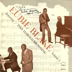 Eubie Blake – Volume 1 Featuring Ivan Harold Browning (Vinyl, LP)