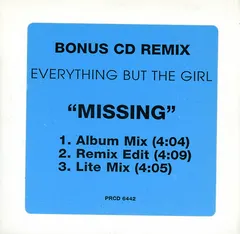 Everything But The Girl – Missing (CD, Single)