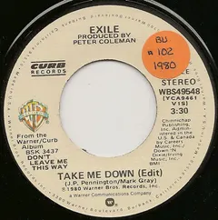 Exile (7) – Take Me Down (Vinyl, 7")