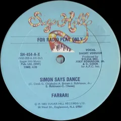 Farrari Sugar Hill Records – Simon Says Dance (Vinyl, 12")