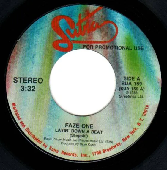 Faze One – Layin' Down A Beat