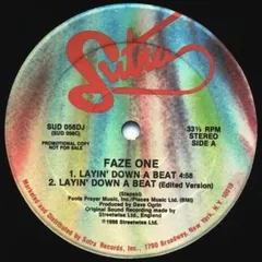 Faze One Sutra Records – Layin' Down A Beat (Vinyl, 12")