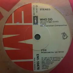 Fox (41) – Who Do (Vinyl, 7")