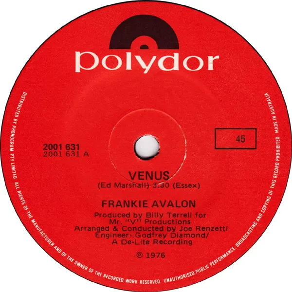 Frankie Avalon – Venus
