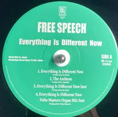 Free Speech (3) – Everything Is Different Now (Vinyl, 12")