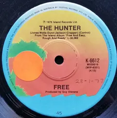 Free – The Hunter / Worry (Vinyl, 7")