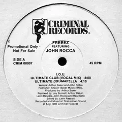 Freeez Featuring John Rocca – I.O.U. (Vinyl, 12")