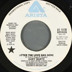 Gary Bartz – After The Love Has Gone (Vinyl, 7")