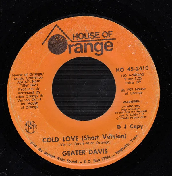 Geater Davis – Cold Love