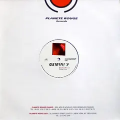 Gemini 9 – Blackside / Alarm (Vinyl, 12")