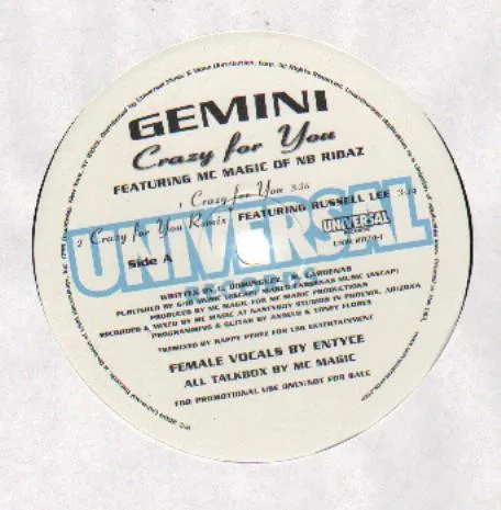 Gemini* Featuring MC Magic (3) – Crazy For You