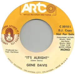 Gene Davis (3) – It's Alright (Vinyl, 7")