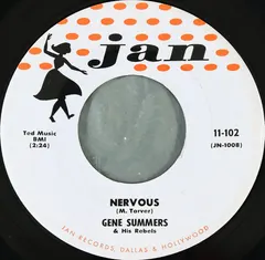 Gene Summers & His Rebels* – Nervous (Vinyl, 7")