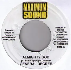 General Degree – Almighty God (Vinyl, 7")