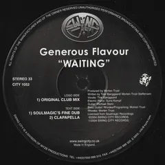 Generous Flavour – Waiting (Vinyl, 12")