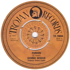 George Dekker – Pardon (Vinyl, 7")