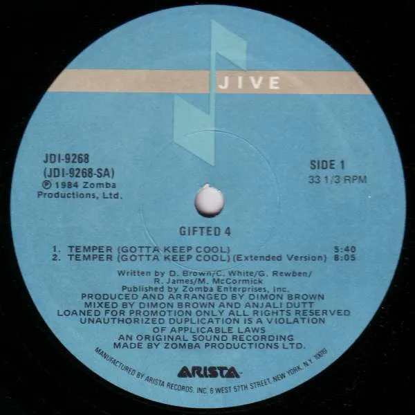 Gifted 4 – Temper (Gotta Keep Cool)