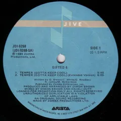Gifted 4 – Temper (Gotta Keep Cool) (Vinyl, 12")