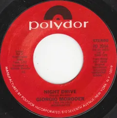Giorgio Moroder Polydor – Night Drive / The Apartment (Vinyl, 7")