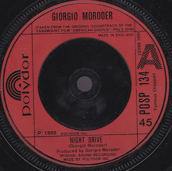 Giorgio Moroder – Night Drive / The Apartment