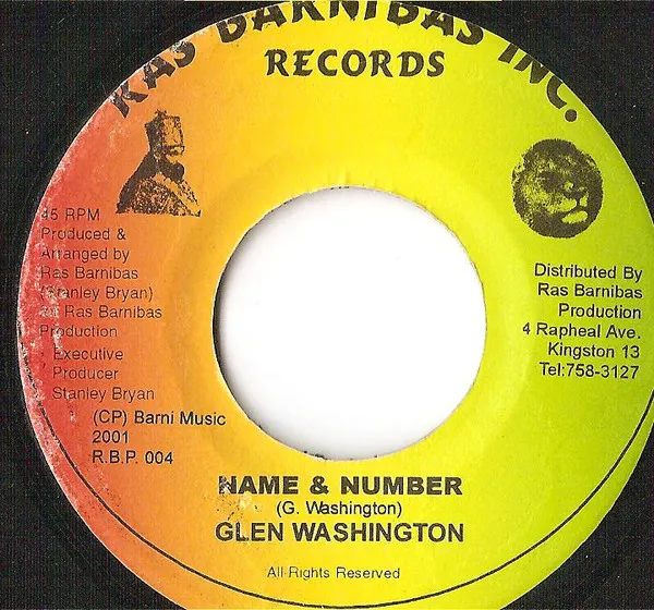 Glen Washington – Name & Number