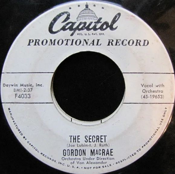 Gordon MacRae – The Secret