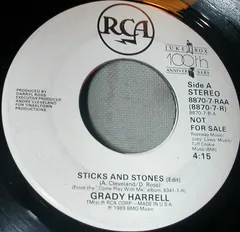 Grady Harrell – Sticks And Stones ( Edit ) (Vinyl, 7")