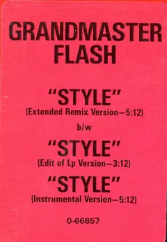 Grandmaster Flash Elektra – Style (Peter Gunn Theme) (Vinyl, 12")
