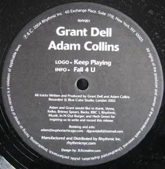 Grant Dell & Adam Collins – Keep Playing / Fall 4 U (Vinyl, 12")