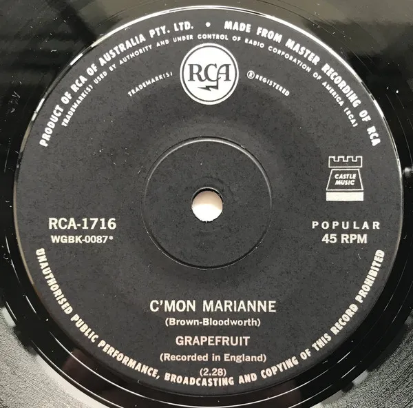 Grapefruit – C'mon Marianne
