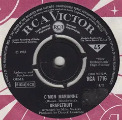 Grapefruit RCA Victor – C'mon Marianne (Vinyl, 7")