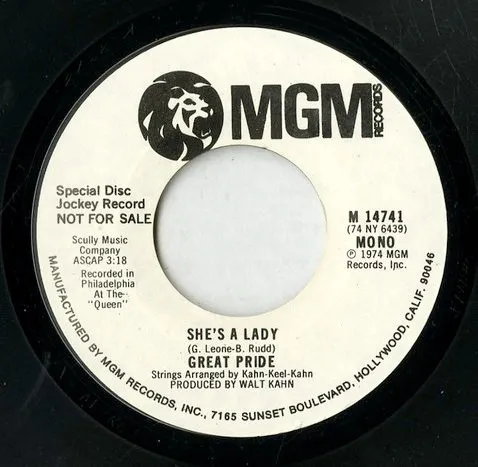 Great Pride – She's A Lady