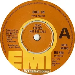 Greg Adams (5) – Hold On (Vinyl, 7")
