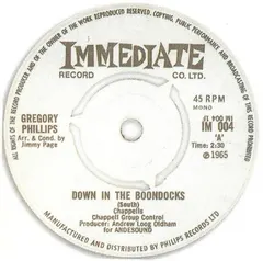 Gregory Phillips (2) – Down In The Boondocks (Vinyl, 7")
