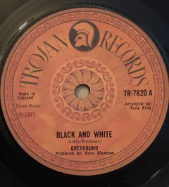 Greyhound (4) Trojan Records – Black And White (Vinyl, 7")