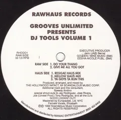 Grooves Unlimited – DJ Tools Volume 1 (Vinyl, 12")