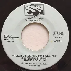 Hank Locklin – Please Help Me I'm Falling (Vinyl, 7")